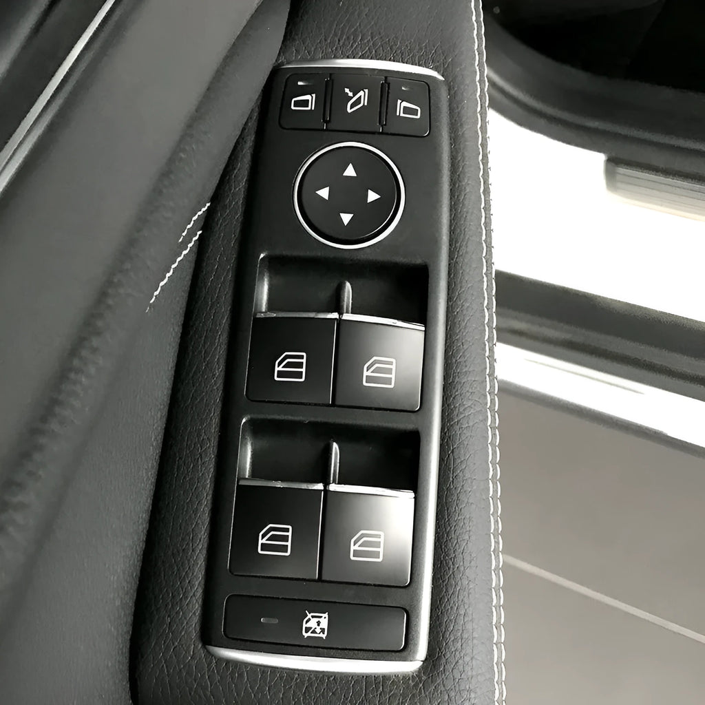 Black glitter decorative stickers for car window lift button modification on ABS plastic backing