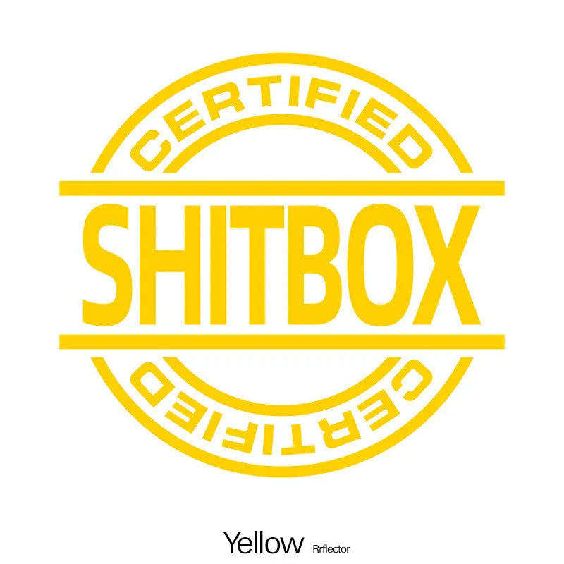 13x12cm creative vinyl car sticker shown in multiple colour options for vehicle customisation