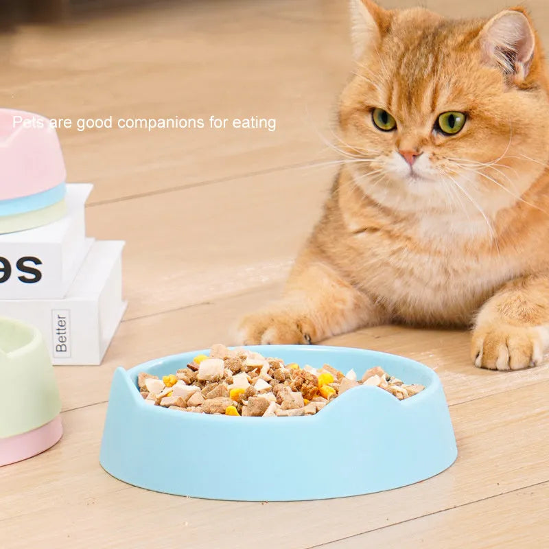 Blue ceramic dog slow feeder bowl with raised internal maze pattern for large breed dogs.