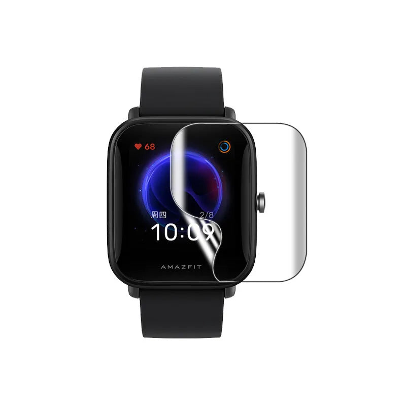Amazfit Bip S smartwatch HD hydrogel screen protector with TPU film