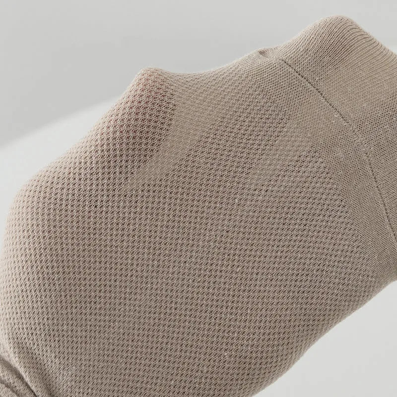 Solid colour polyester boat socks for men in low-cut athletic style