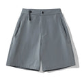Men's solid colour quick-drying athletic shorts with elastic waist for running and outdoor activities