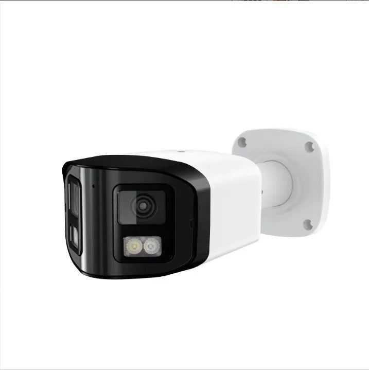 4MP dual-lens panoramic CCTV webcam with IP66 waterproof rating for indoor outdoor security