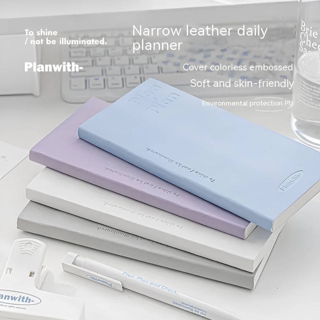 Embossed simple visual meter book notebook with 80 sheets showing cover colour options