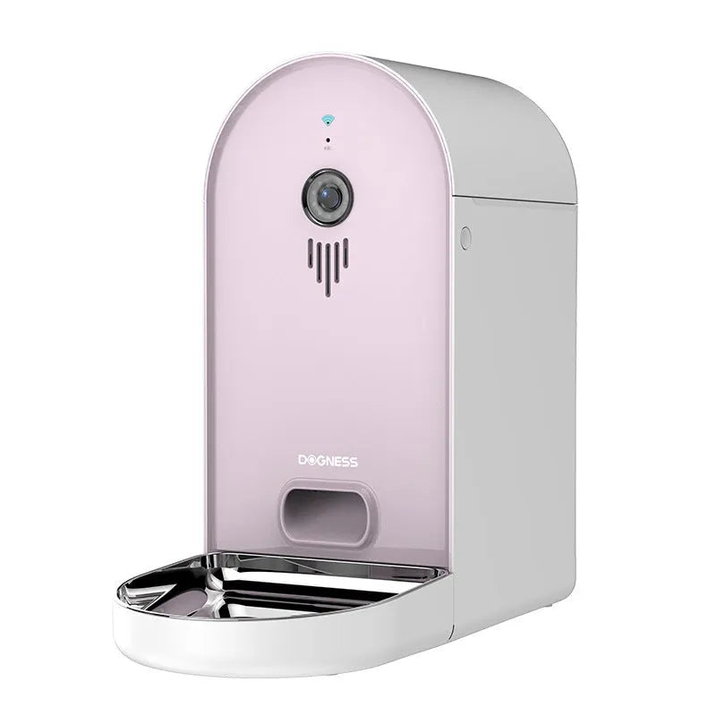 Automatic pet feeder with remote monitoring in five colour options