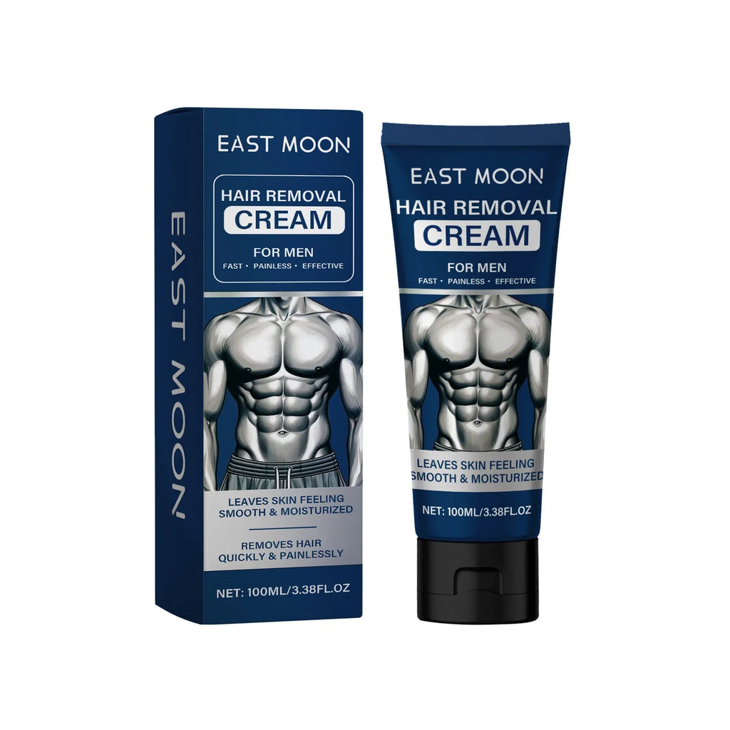 Men's hair removal cream tube for beard, armpit, hand and leg depilatory in 100ml size