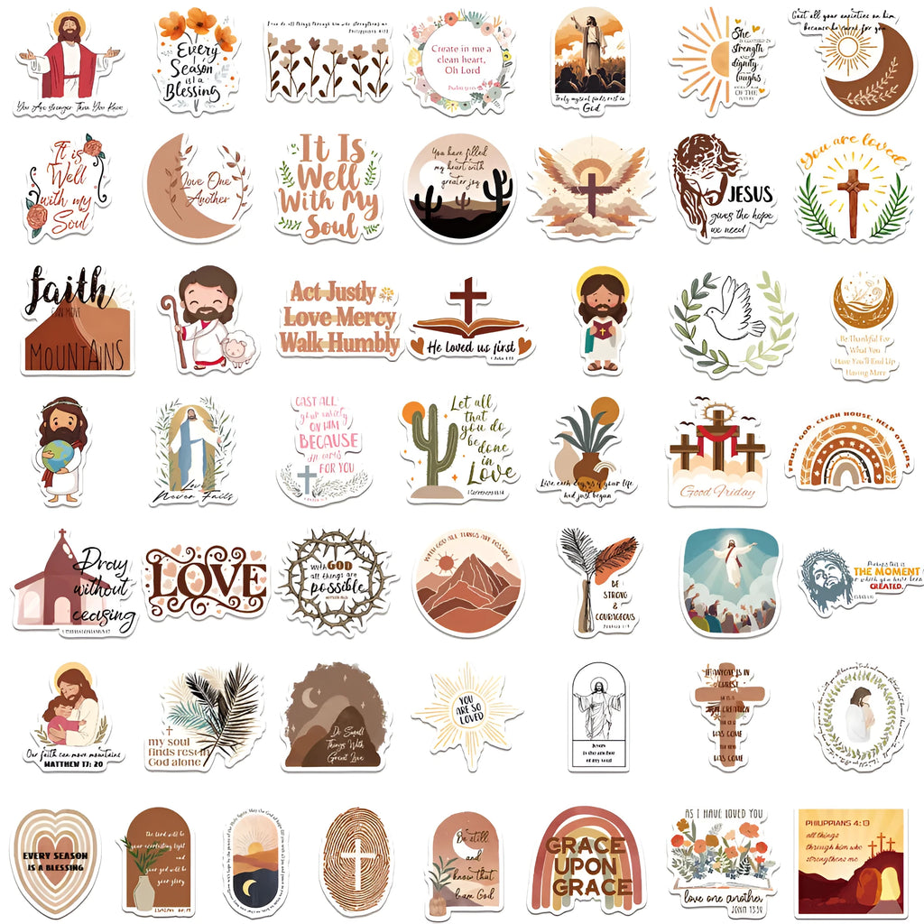 Pack of 50 random design graffiti stickers for walls, laptops, and water bottles
