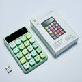 Mini portable wireless keyboard in Macaron colours with ABS plastic construction