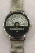 Men's sports watch M-1288 with round 40mm dial, alloy case, and stainless steel bracelet