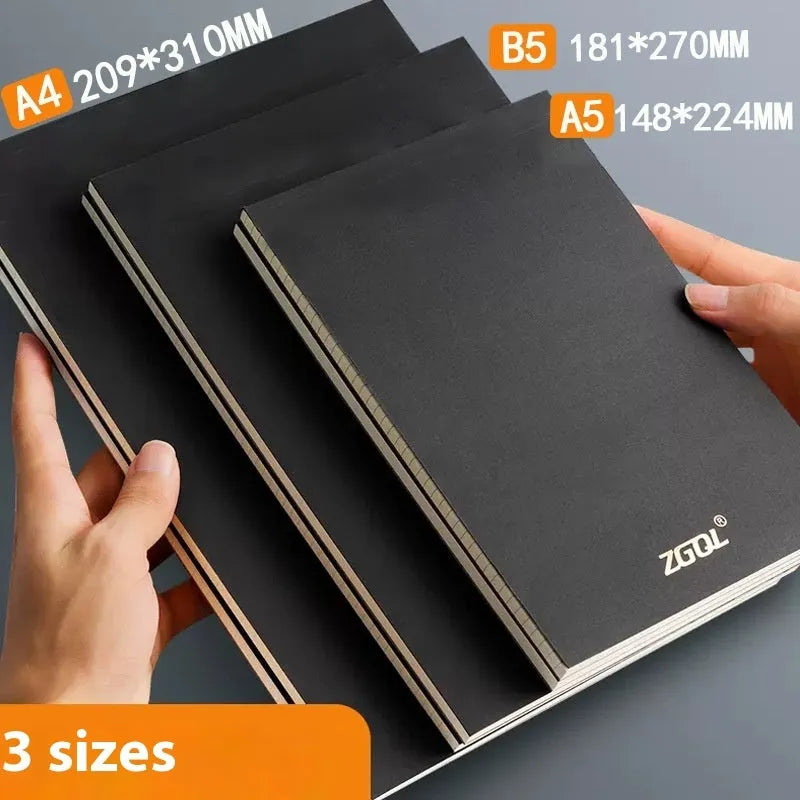 A4 A5 B5 writing pad notebook with tearable pages in blank, grid, and horizontal line styles