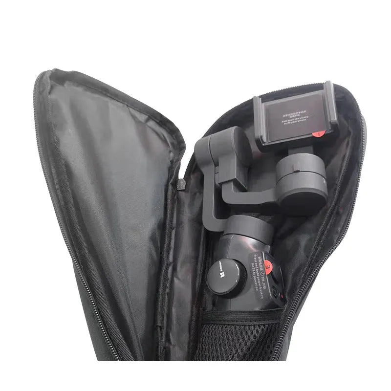Black cloth storage bag for mobile phone stabilizer and gimbal accessories