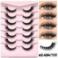 Natural artificial fibre false eyelashes in box with adhesive tube