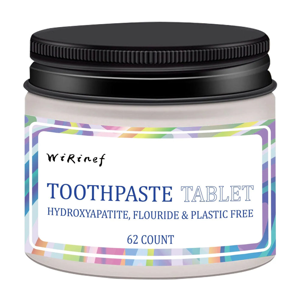 TP19 solid toothpaste tablets 62-piece pack for portable oral hygiene and travel use