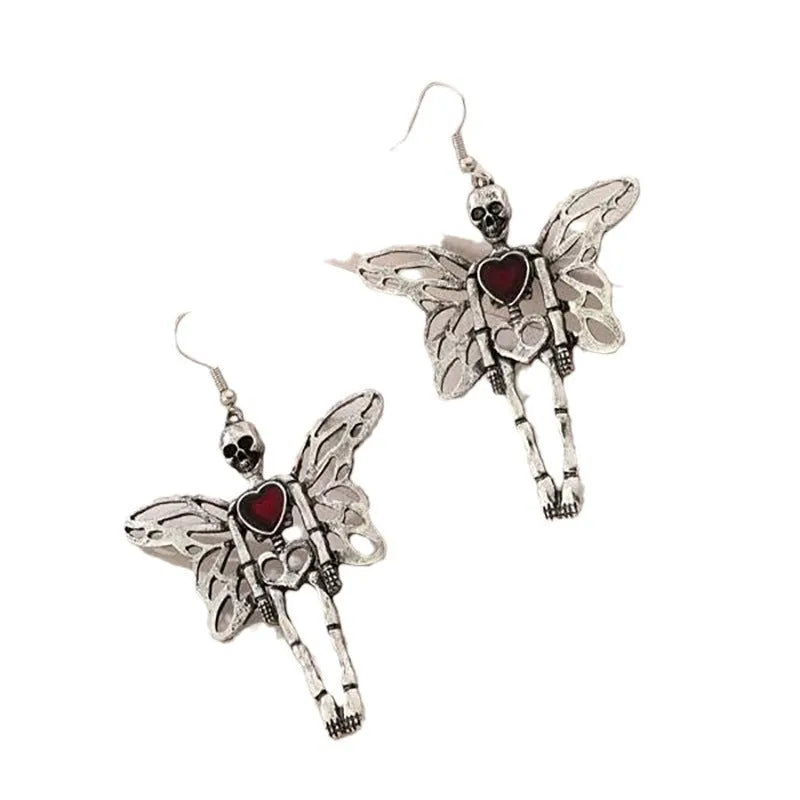 Halloween skeleton earrings alloy skull drop earrings exaggerated style women colour ER23Y0679