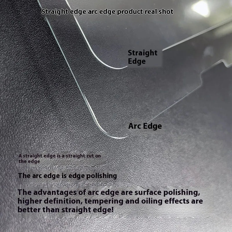 Samsung Galaxy tablet with HD tempered glass screen protector showing anti-fingerprint surface.