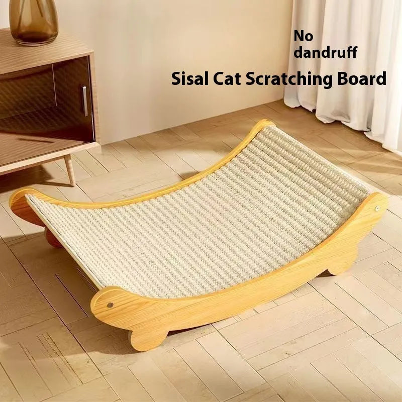 Sisal cat scratch board with sisal blanket surface in pastoral style design