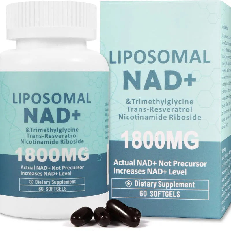 Nicotinamide mononucleotide gel capsule supplement in bottle packaging