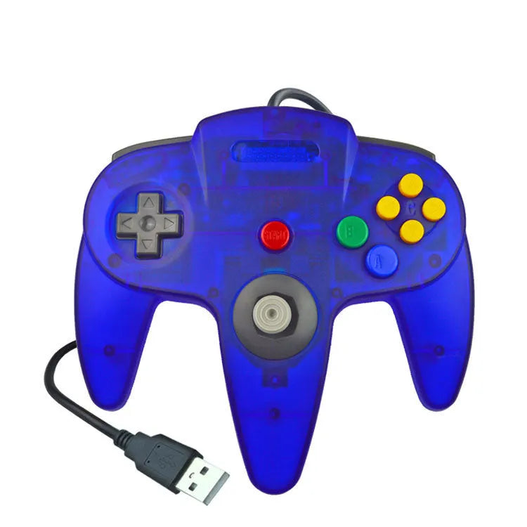 USB N64 game controller for PC computers in multiple colour options