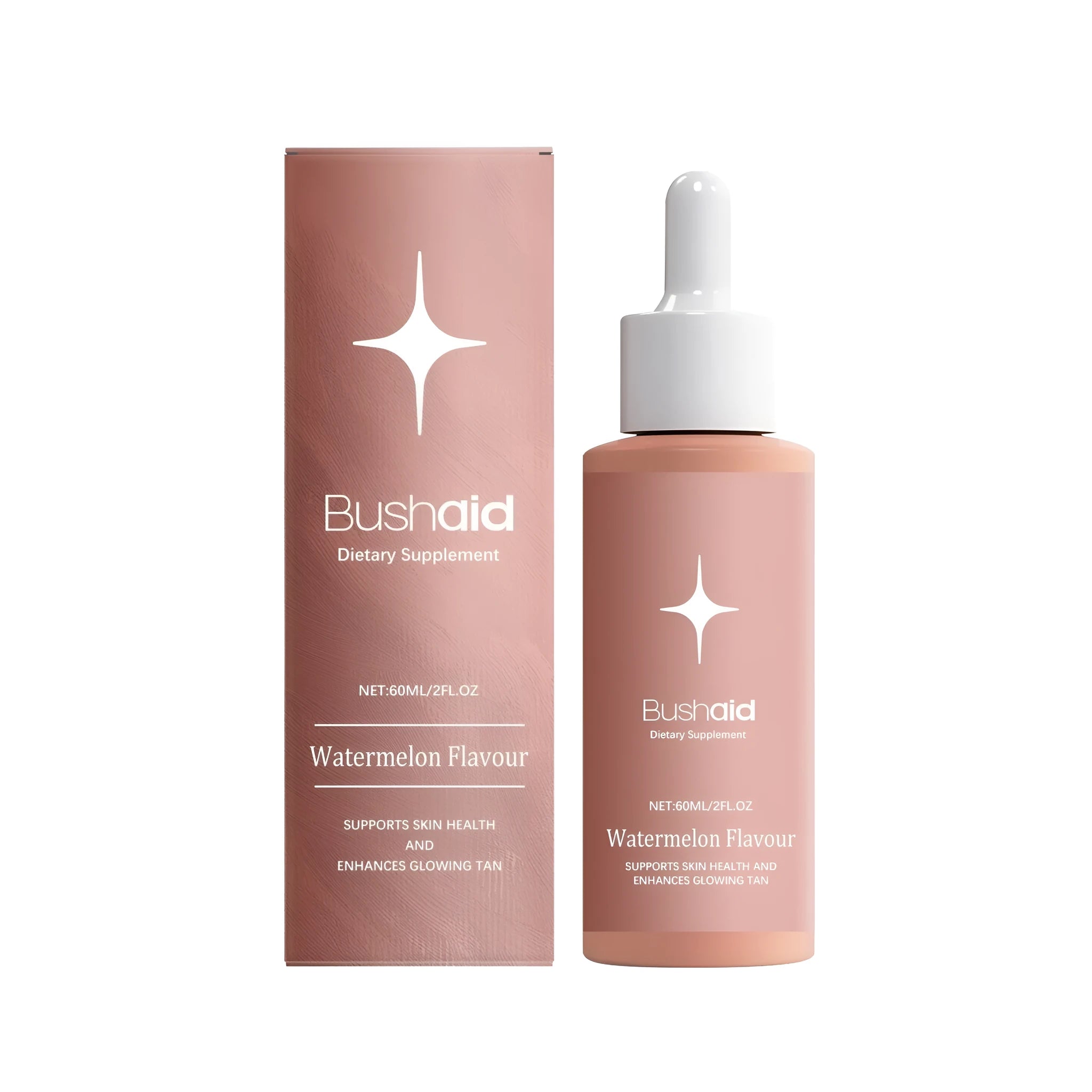 60ml bottle of liquid dietary supplement drops containing traditional Chinese medicine extract and vitamin B1