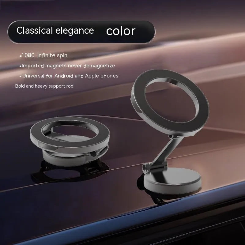 Qian Colour all-metal foldable magnetic car phone mount for dashboard installation