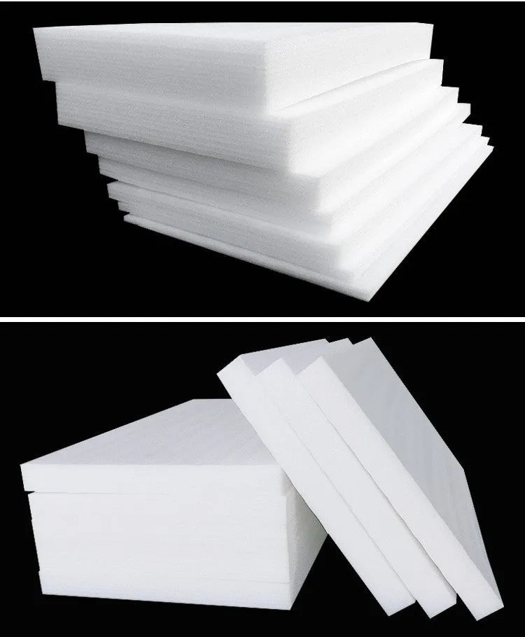 White high-density EPE pearl cotton foam board measuring 200cm by 100cm.