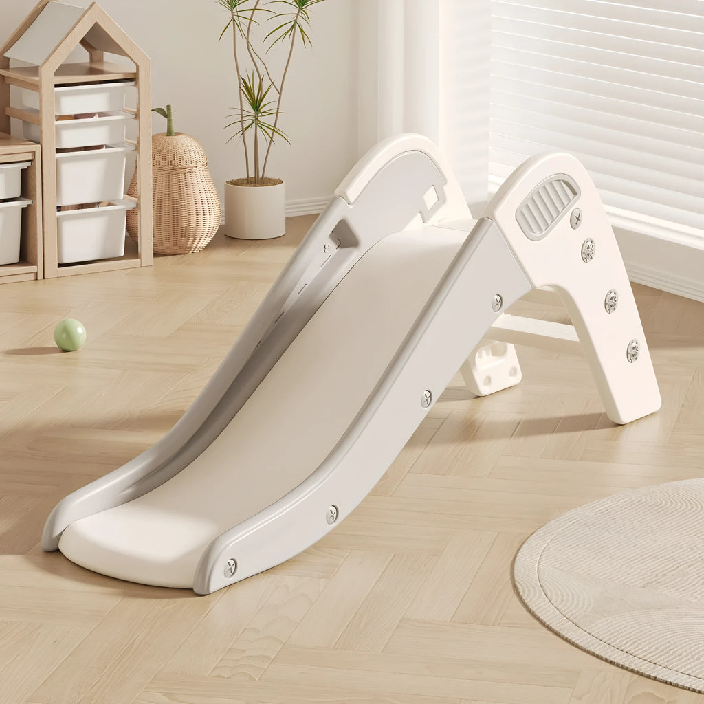 Small plastic baby slide in blue, yellow, brown or grey for infants under 3 years old
