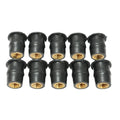 Black motorcycle windshield rubber brass nuts in M4 M5 M6 sizes with expansion rubber design
