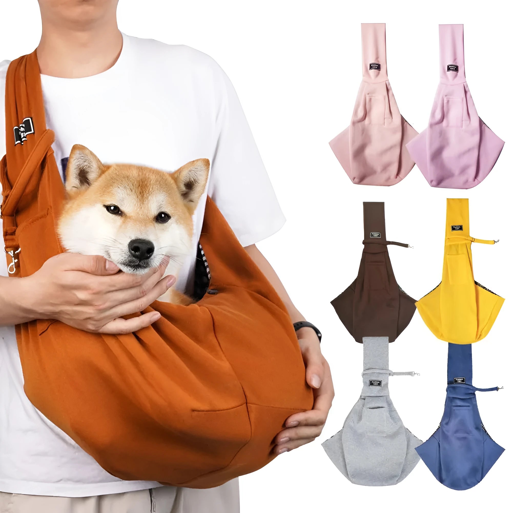 Folding cat carrier backpack with mesh ventilation panels in multiple colour options