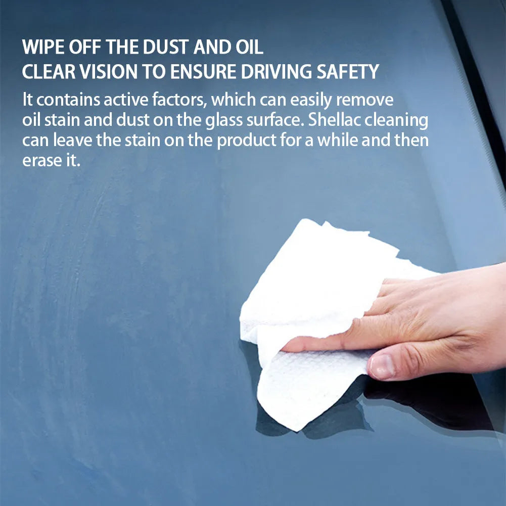 Glass oil film remover cleaning cream for car glass decontamination in three size formats