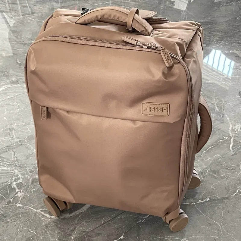 20 inch bluestone green waterproof Oxford cloth suitcase with universal wheels