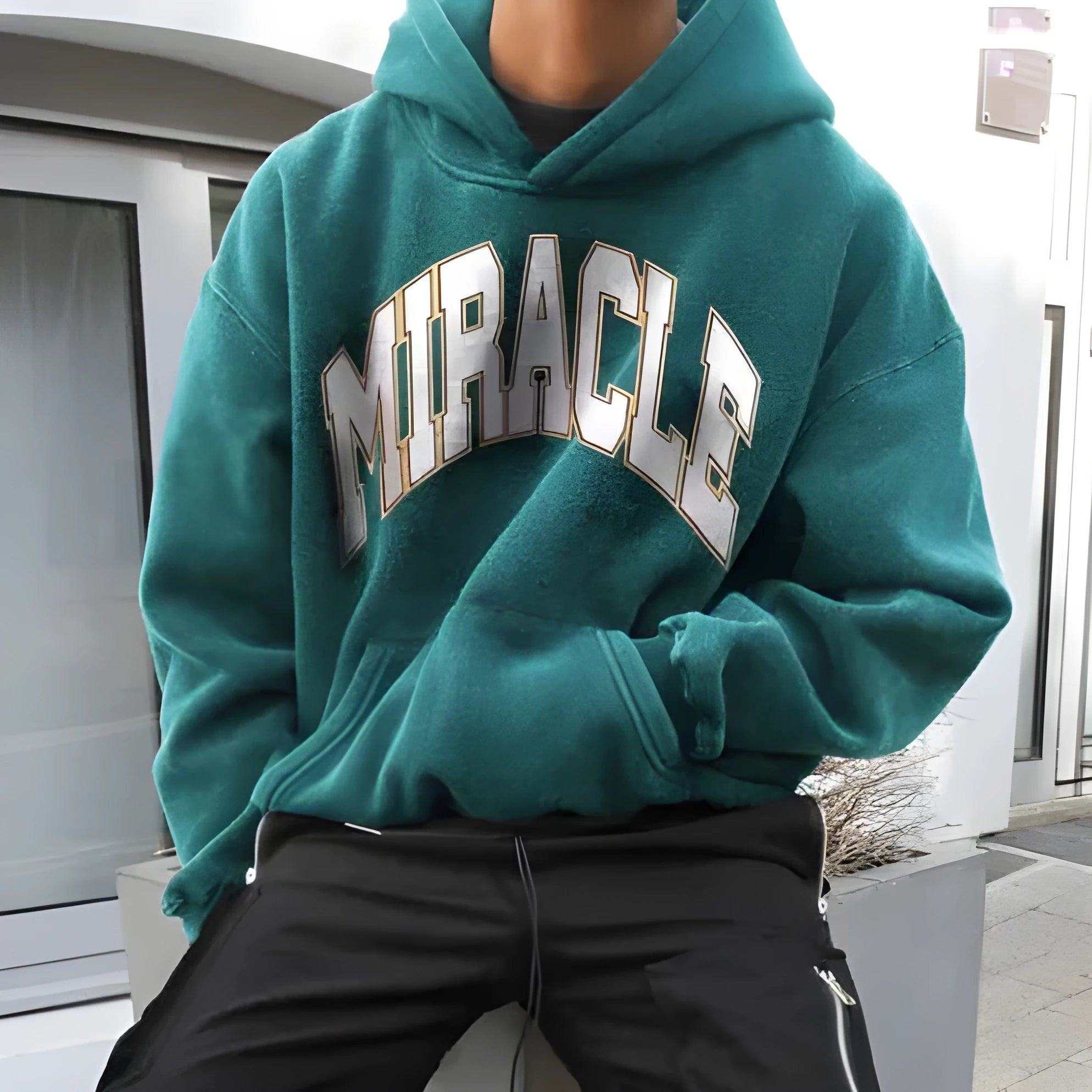 Unisex couples hooded sweater in 95% polyester hedging style colour as shown