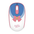 Pink Sailor Moon wireless mouse with USB receiver showing anime character design