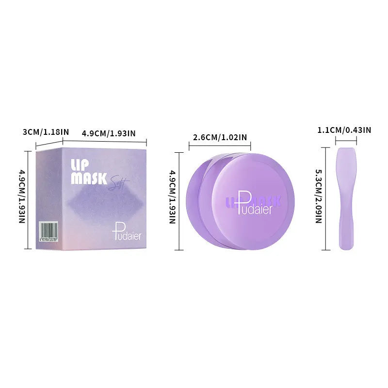 10ml exfoliating lip balm kit with lip film and scraper for dry lip care