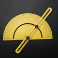180-degree carpenter's angle measuring tool made from black ABS plastic with scale markings