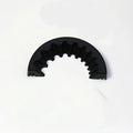 Angle grinder grinding bit bracket holder in yellow, green, and black colours with adjustable clamp.