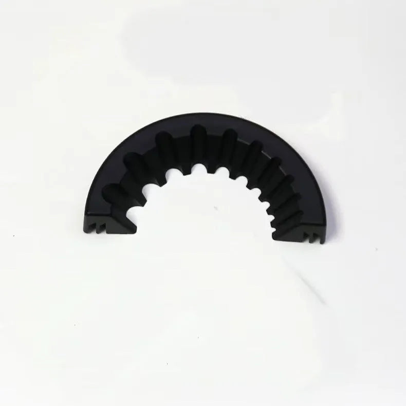 Angle grinder grinding bit bracket holder in yellow, green, and black colours with adjustable clamp.