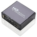 Black HDMI to DVI converter with coaxial 35 audio output and 1.5 metre cable for 1080p video conversion