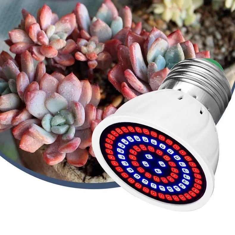 White LED plant growth fill light with 80 beads for indoor potted plants