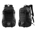 Outdoor mountaineering backpack in Oxford cloth showing air pillow belt and one of ten available colour options.
