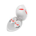 Starman T8 alien-inspired Bluetooth headset with LED lights in charging case.