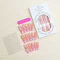 French bow design nail art set with plastic armour suit applicator in XB-70-48 colour.