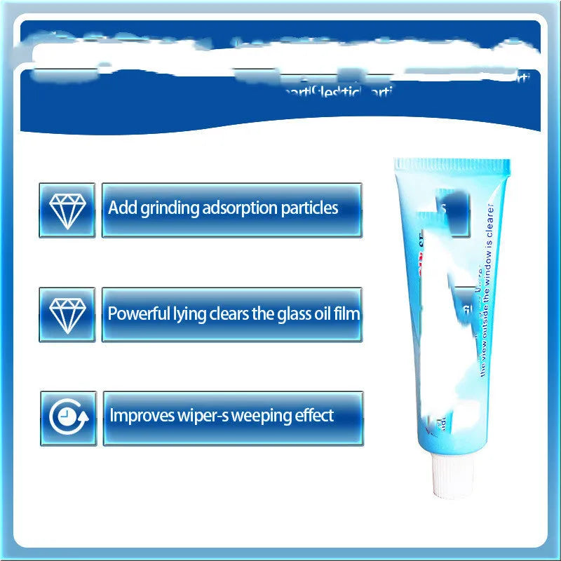 15ml bottle of automotive glass rainproof anti-fog treatment in white English packaging.