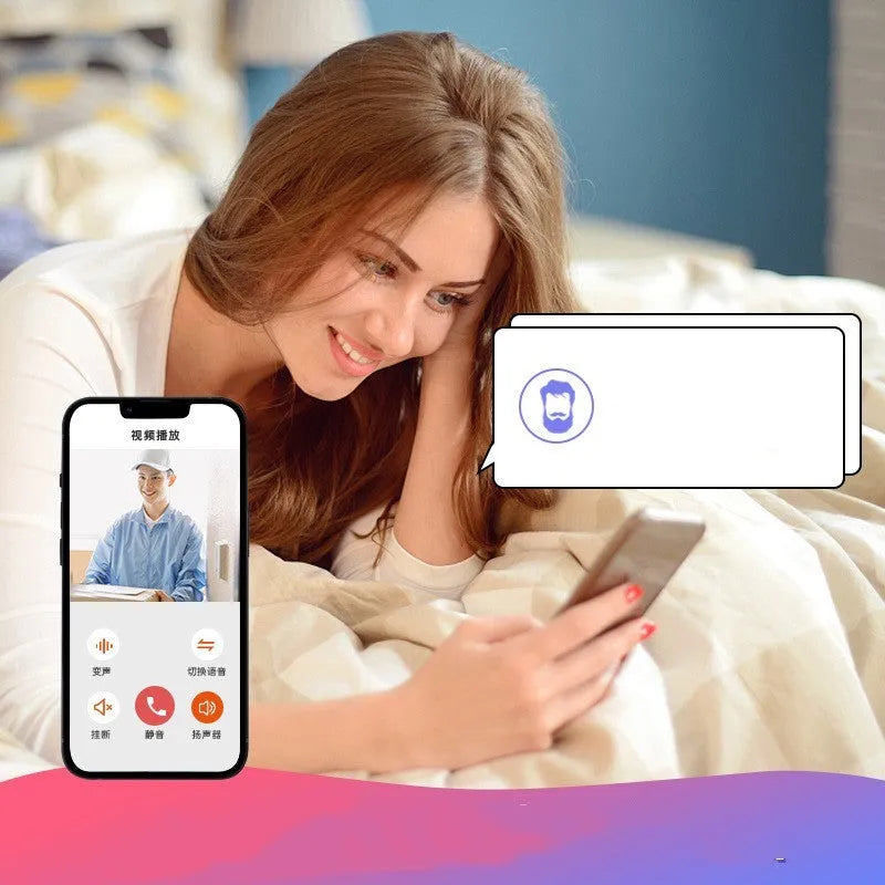 Doodle Smart Visual Doorbell V8 wireless unit in black or white for outside room installation.