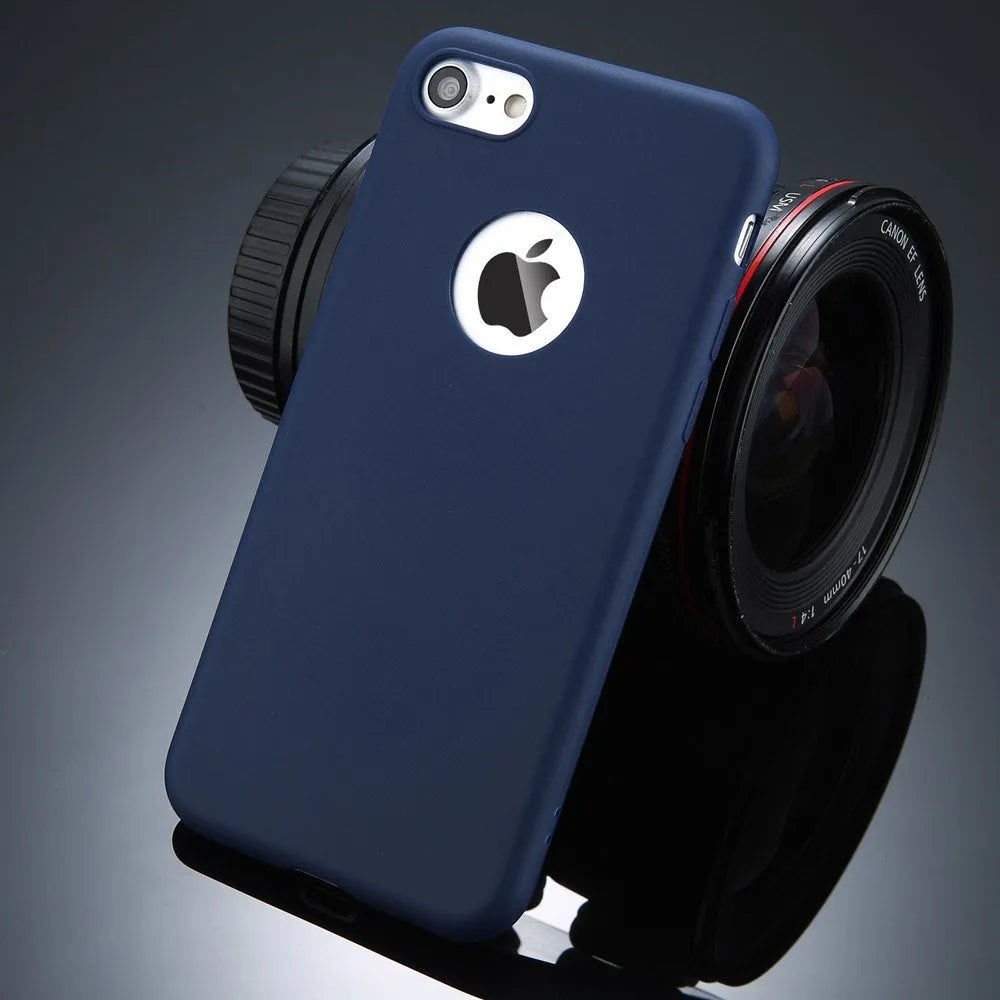 Candy colour soft silicon TPU iPhone case showing protection from scratches and shock