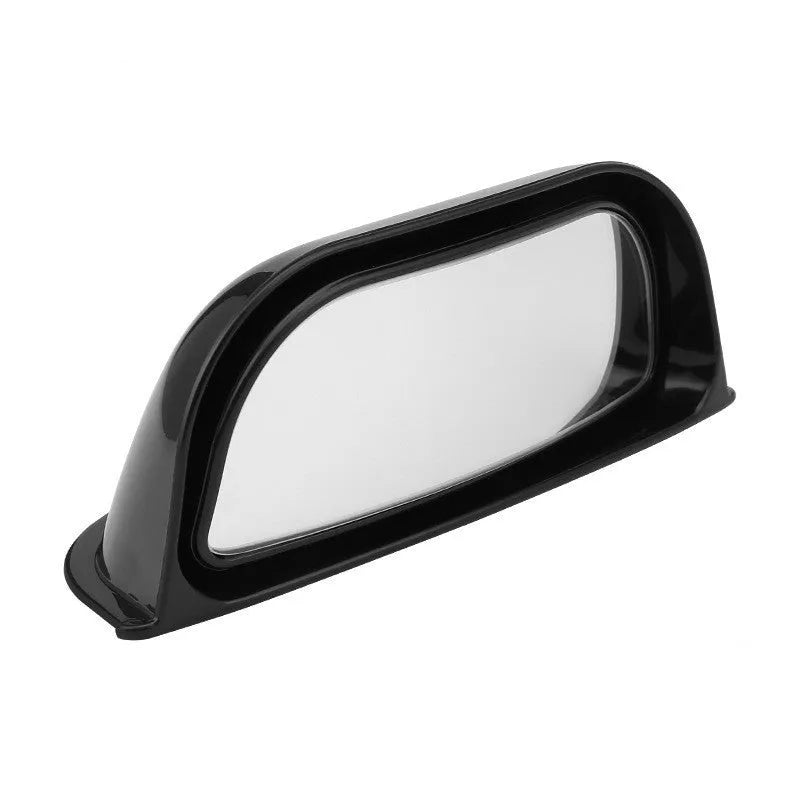 Universal two-row wide angle car exterior rearview mirror in black or white finish