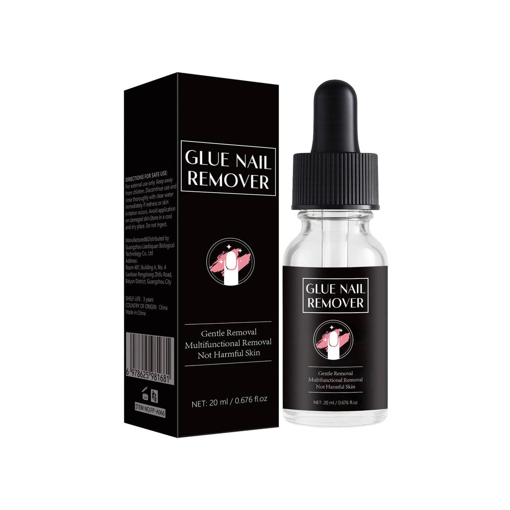 20ml bottle of nail glue remover solvent for acrylic nails and nail art