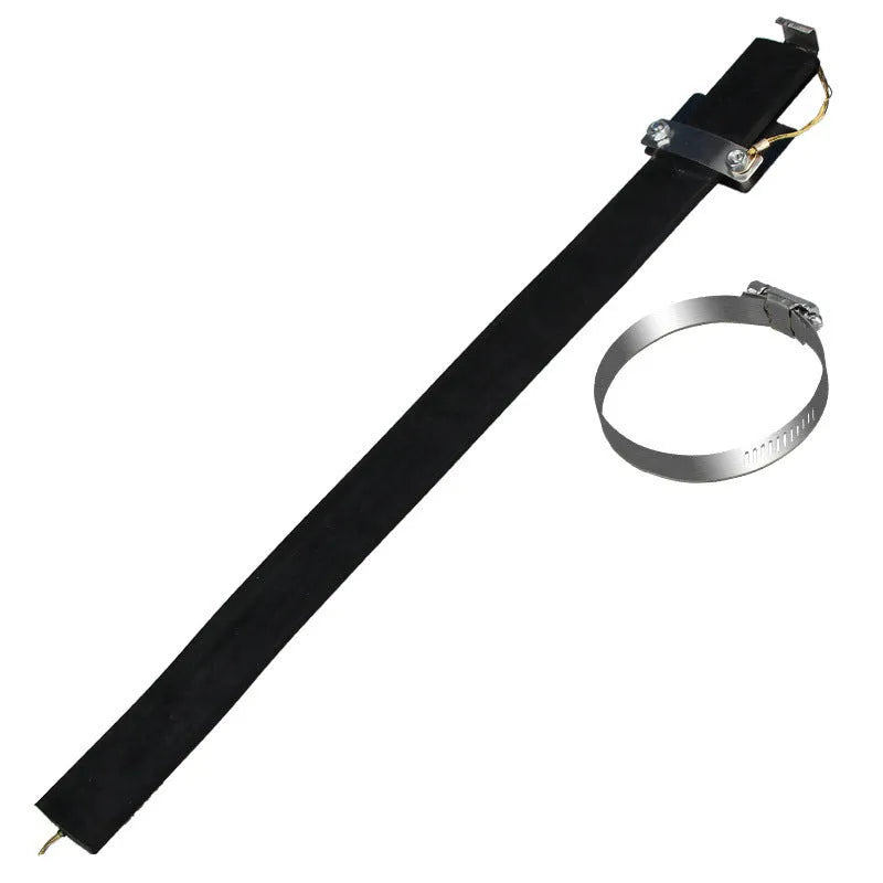 Black car electrostatic grounding chain with rubber coating and copper wire, 370mm long