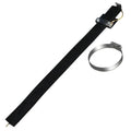 Black car electrostatic grounding chain with rubber coating and copper wire, 370mm long