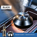 Black car aromatherapy air purifier with butterfly design and USB connection