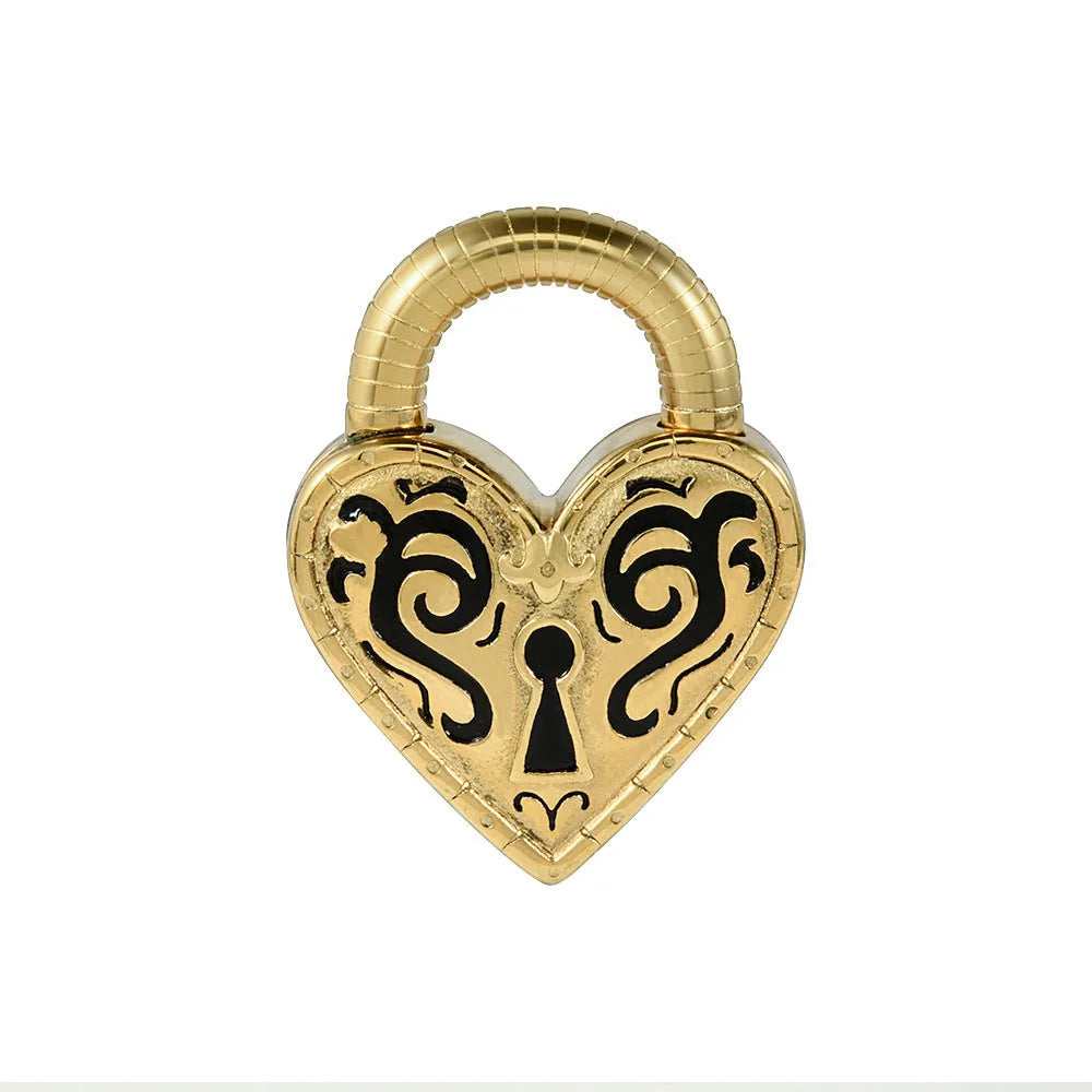 Women's heart-shaped stainless steel earrings with electroplated gold or steel colour finish